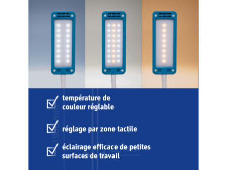 MAUL Lampe de bureau à LED MAULpearly colour vario, atlantic