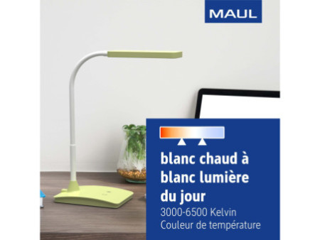 MAUL Lampe de bureau à LED MAULpearly colour vario, lime
