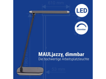 MAUL Lampe de bureau à LED MAULjazzy, à variateur, noir