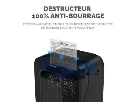 Fellowes Destructeur de documents Powershred LX200, noir