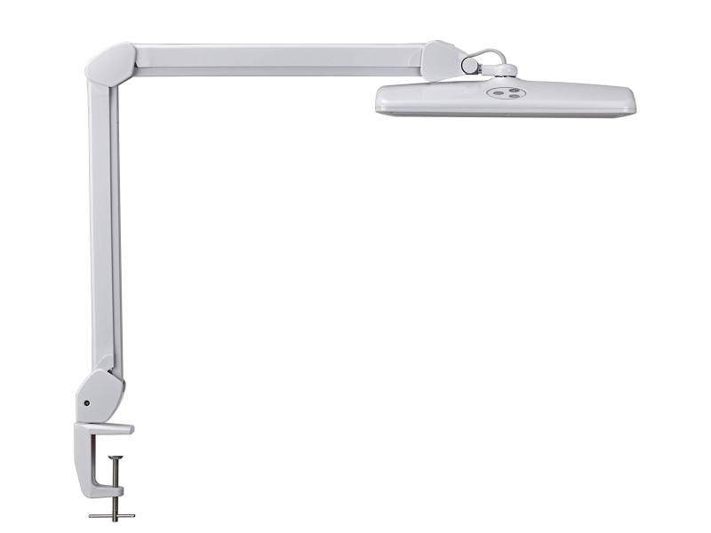 MAUL Lampe de bureau à LED MAULintro, dimmable, pince, blanc