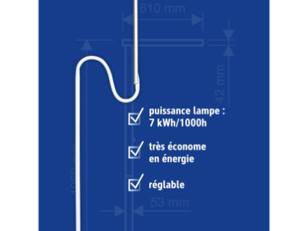 MAUL Lampadaire à LED MAULpirro, dimmable, blanc