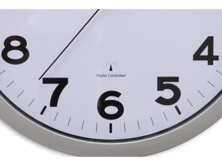 MAUL Horloge murale radioguidée MAULstep, argent