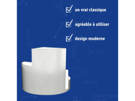 MAUL Multipot MAULrundbox Recycling, rond, blanc