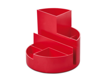 MAUL Multipot MAULrundbox Recycling, rond, rouge