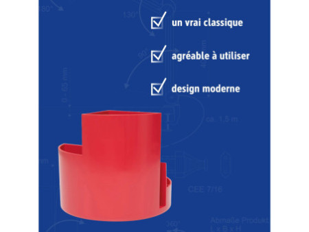MAUL Multipot MAULrundbox Recycling, rond, rouge