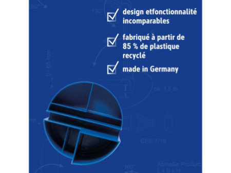 MAUL Multipot MAULrundbox Recycling, rond, bleu