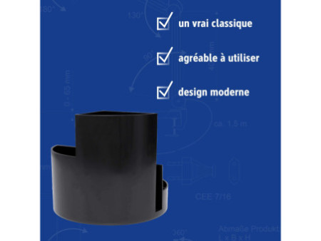 MAUL Multipot MAULrundbox Recycling, rond, noir