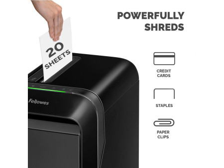 Fellowes Destructeur de documents Powershred LX220, noir