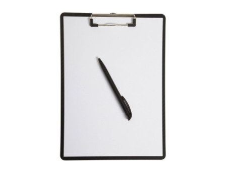 MAUL Porte-bloc avec pince MAULflexx, A4, noir / noir