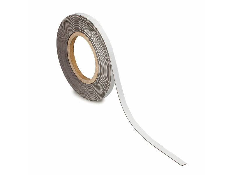 MAUL Ruban magnétique, 20 mm x 10 m, épaisseur: 1 mm, blanc