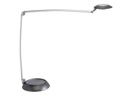 MAUL Lampe de bureau LED MAULspace, variateur, argent/noir