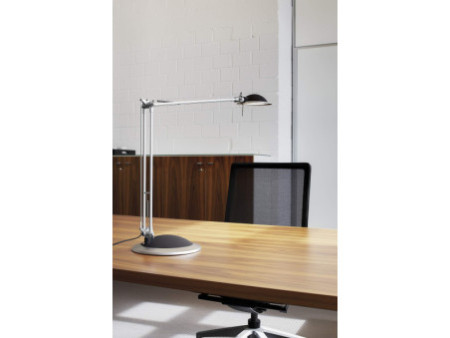MAUL Lampe de bureau LED MAULbusiness, argent/noir