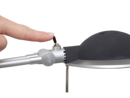 MAUL Lampe de bureau LED MAULbusiness, argent/noir