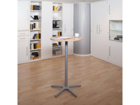 MAUL Table de bistro, (L)600 x (P)510 x (H)1.095 mm, blanc