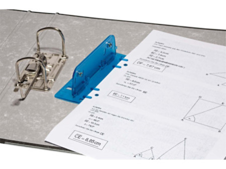 WEDO Perforateur de poche, capacité: 3 feuilles, bleu ICE