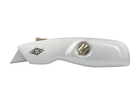 WEDO Cutter de sécurité ALU, lame trapèze, argent