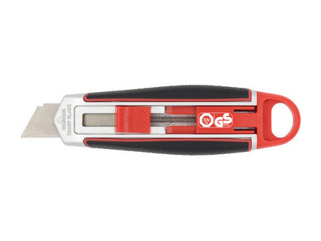 WEDO Cutter de sécurité Long Blade, lame: 18 mm, rouge/noir