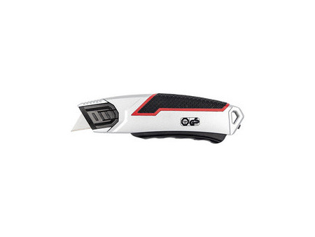 WEDO Cutter de sécurité PLUS 837, lame: 19 mm, noir/argent