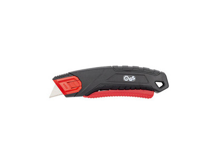 WEDO Cutter de sécurité PLUS 839, lame: 19 mm, noir/rouge