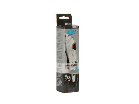 WEDO Safety-Cutter pro, lame trapèze, noir/rouge