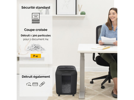Fellowes Destructeur de documents Powershred LX85, noir