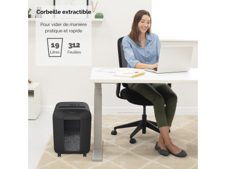 Fellowes Destructeur de documents Powershred LX85, noir