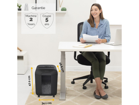 Fellowes Destructeur de documents Powershred LX85, noir