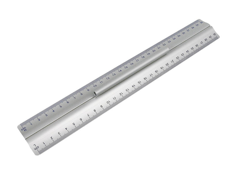 WEDO Règle, 300 mm, en aluminium, avec poignée