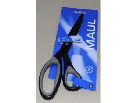 MAUL Ciseaux avec anneaux caoutchoutés, longueur: 260 mm