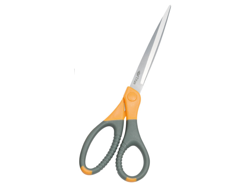 WEDO Ciseaux TITANE plus, pointu, longueur: 250mm,gris/jaune