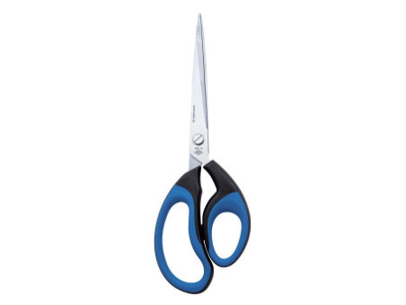 WEDO Ciseaux Soft-Cut, pointu, longueur: 255 mm, noir/bleu