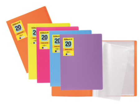 PAGNA Protège-documents 'School', A4, 20 pochettes, orange
