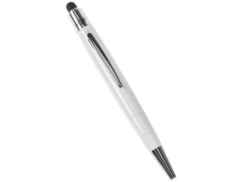WEDO Stylet 2 en 1 Pioneer Mini, très brillant, blanc