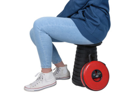 WEDO Tabouret télescopique SITTOGO NXT, en plastique, rouge