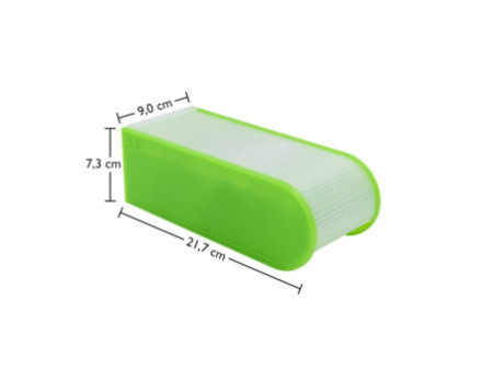 WEDO Fichier éducatif A8 paysage, 100 fiches, vert