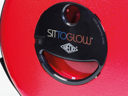 WEDO Tabouret télescopique SITTOGLOW, en plastique, rouge