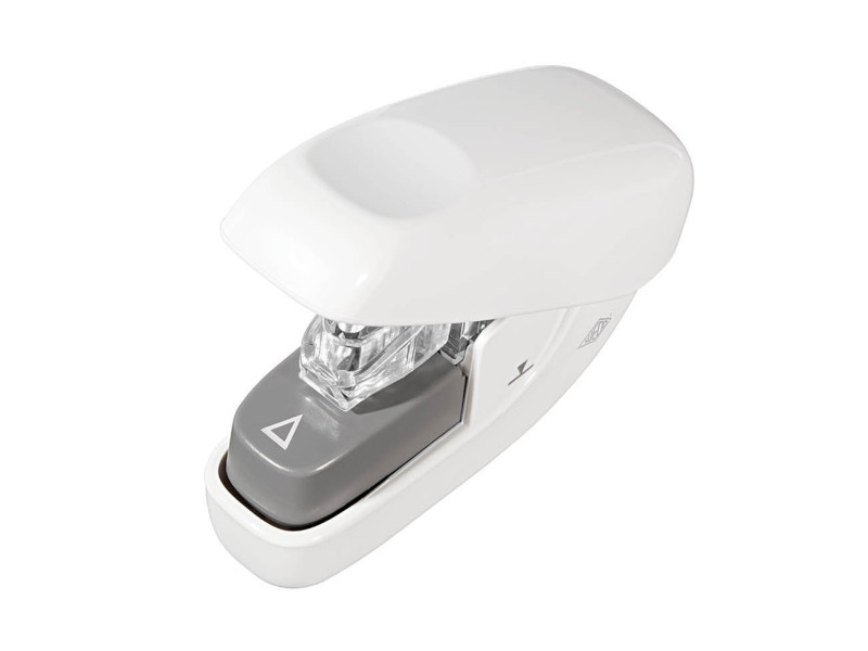 WEDO Mini agrafeuse sans agrafes, capacité: 5 feuilles,blanc