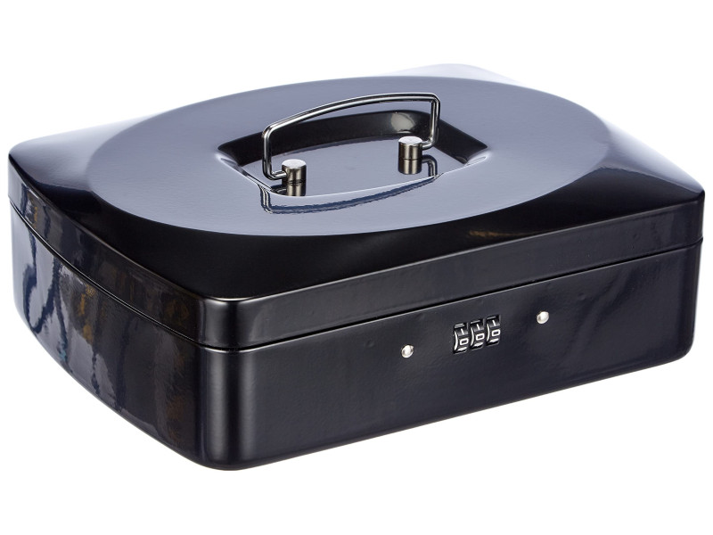 WEDO Caisse à monnaie avec serrure à combinaison, noir