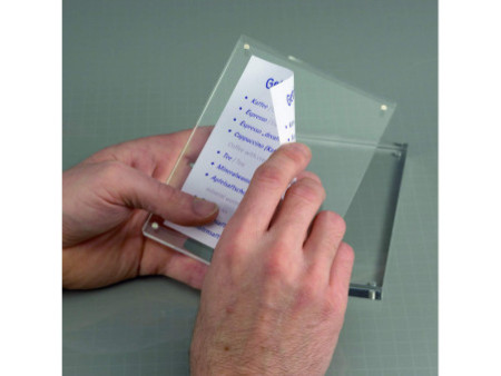 Maul Cadre photo, (L)115 x (P)24 x (H)90 mm, transparent