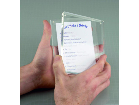Maul Cadre photo, (L)115 x (P)24 x (H)90 mm, transparent