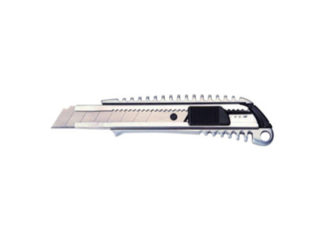 MAUL Cutter métallique, 18 mm, très stable, argenté grâce au