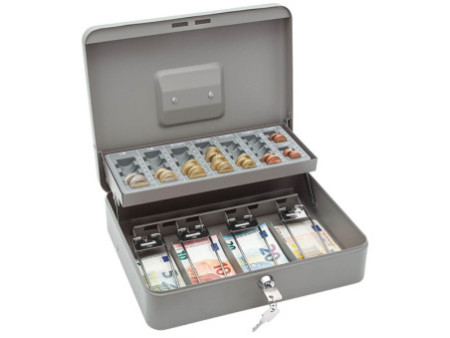 WEDO Caisse à monnaie standard PLUS, gris