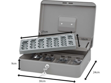 WEDO Caisse à monnaie standard PLUS, gris
