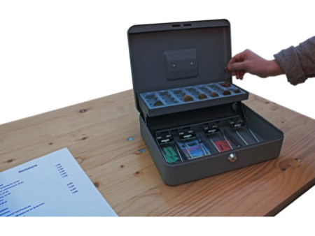 WEDO Caisse à monnaie standard PLUS, gris