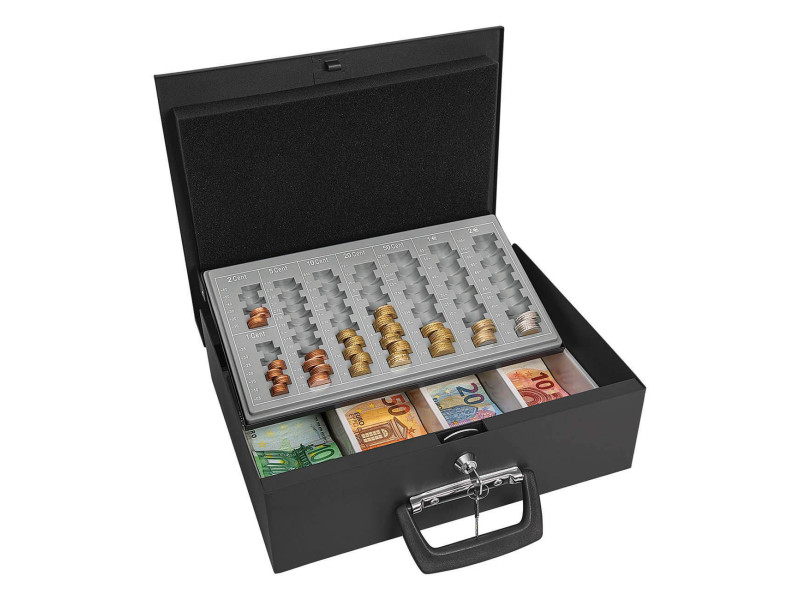 WEDO Coffret-caisse à monnaie Universa, noir