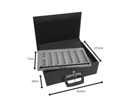 WEDO Coffret-caisse à monnaie Universa, noir