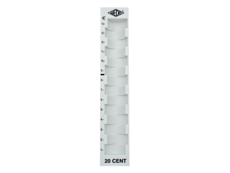 WEDO Barette à monnaie pour 20 centimes, gris clair