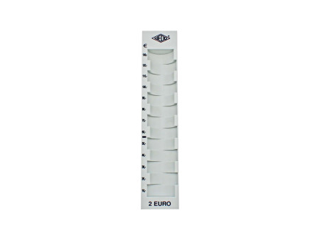 WEDO Barette à monnaie pour 2 Euro, gris clair