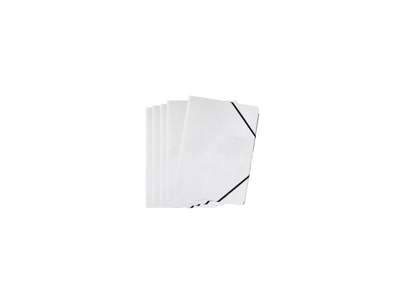 PAGNA Chemise à élastique 'DIY', A4, carton, blanc